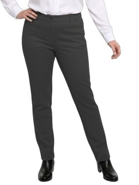 Talbots Flawless Dark Gray High-Waisted Straight Leg Pants Size 22W Petite